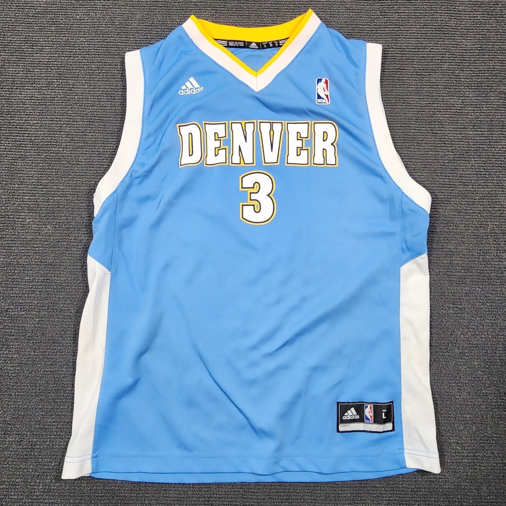 Denver Nuggets Ty Lawson #3 Adidas Basketball Jersey Youth L (14-16) Blue NBA